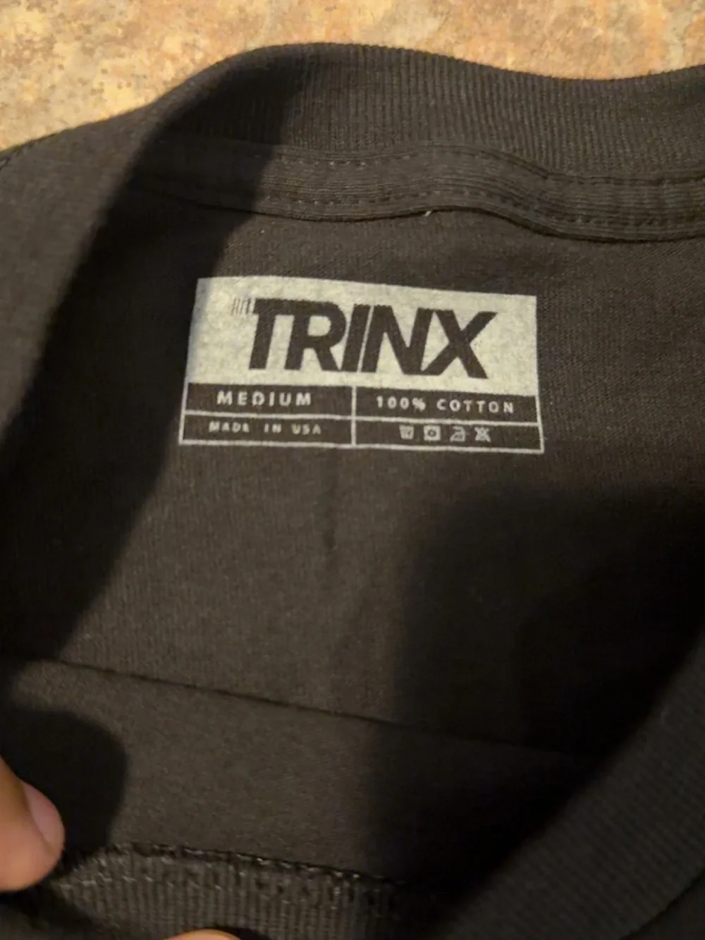 Trinx Black Graphic Skull Tee - Black with Red Print